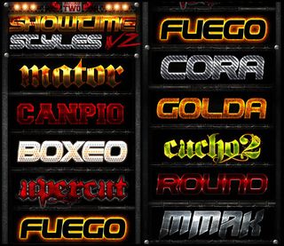 金属划痕和燃烧字体样式