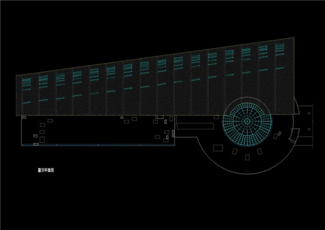 屋顶平面图cad素材