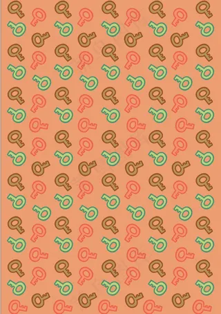 钥匙花纹底图矢量下载