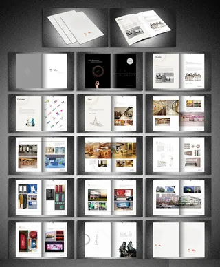 创意广告公司画册设计矢量素材