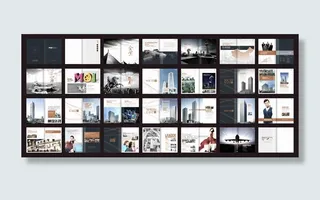 商业宣传册设计矢量素材