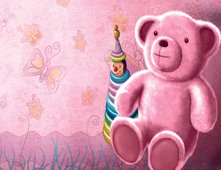 儿童房壁画 可爱熊