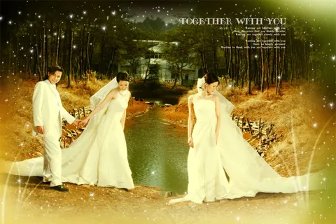 最浪漫的事-免费婚纱PSD素材(2...