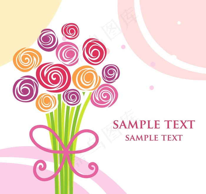 春天 夏天 海报 吊旗 花朵 适量花朵图片