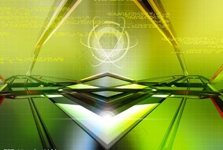 黄绿色调片头尾PSD素材图片