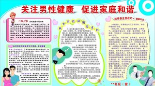 男性健康板报
