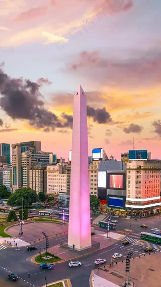 城市地标建筑物高清摄影图片