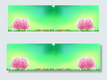 卡通教育清新唯美背景banner　