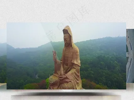 航拍佛山西樵山自然美景景点景观 航拍佛山西樵山自然美景景点景观