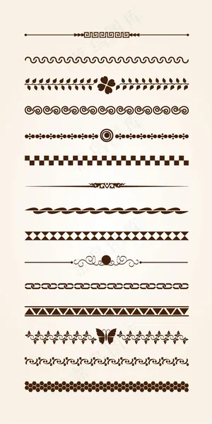 大气复古欧式花纹边框海报素材