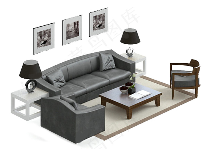 家居沙发素材模板下载