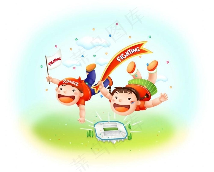 世界杯卡通漫画图片