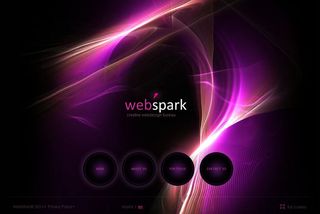 梦幻炫彩背景flash酷站模板