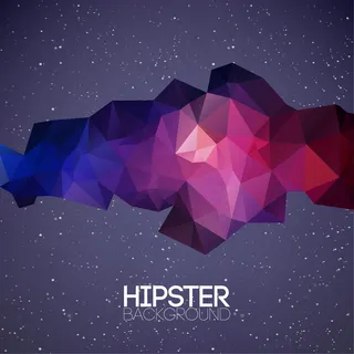 渐变立体科技感的钻石拼接背景图矢量...