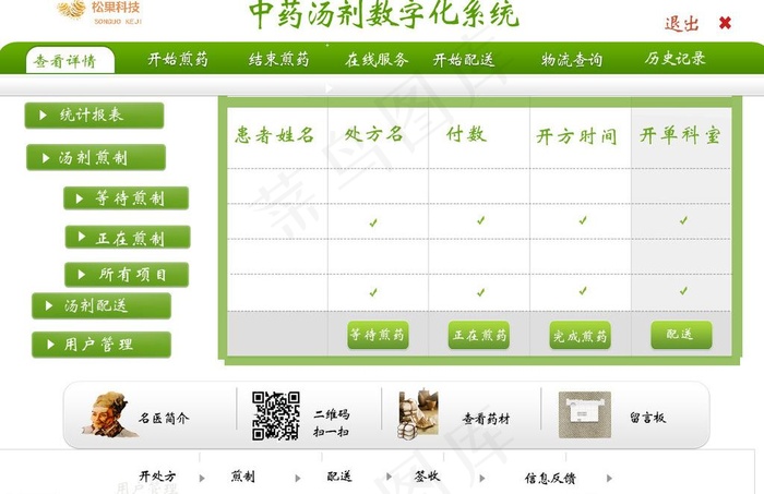 中药网页图片psd模版下载