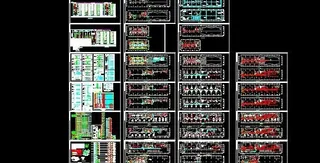 综合办公楼二十五层电气设计图