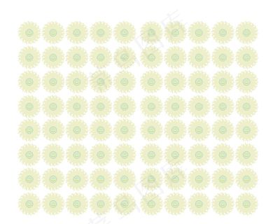 绿色线条花朵免费下载