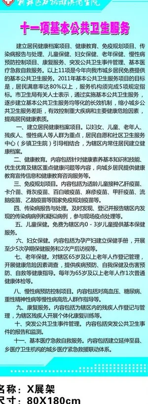 十一项基本公共卫生服图片