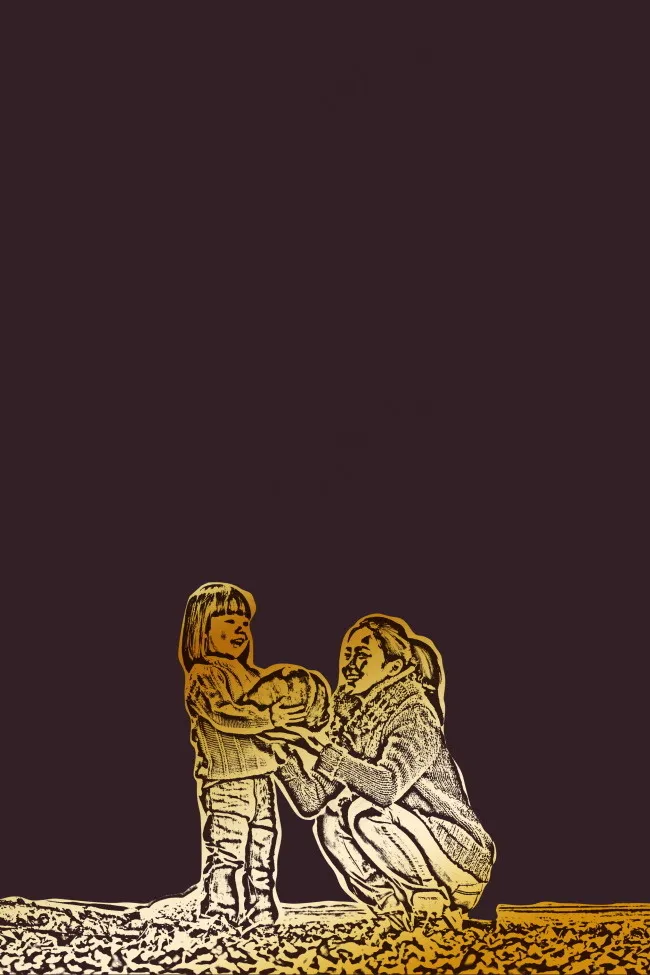 亲情广告插画psd模版下载