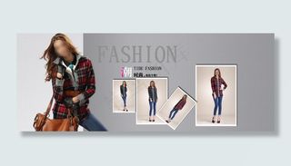 淘宝潮流时尚女装海报素材下载