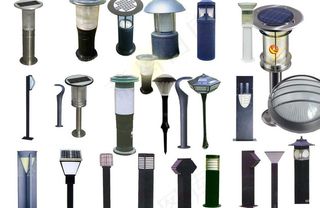 草坪灯素材图片