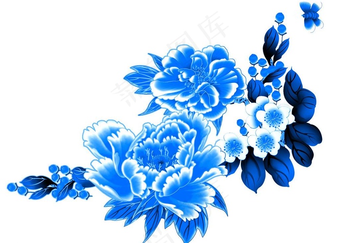 青花瓷素材psd模版下载
