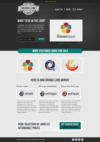 灰色扁平设计模板