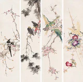 花鸟工笔画图片