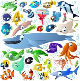 可爱卡通萌宠鸟类矢量素材