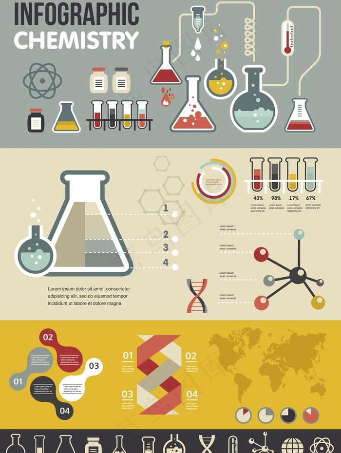 科学研究信息图图片