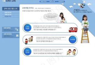 学习网站PSD模板图片