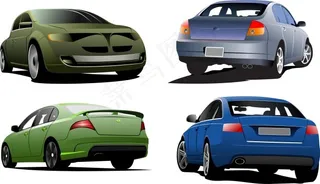 小型轿车ai素材
