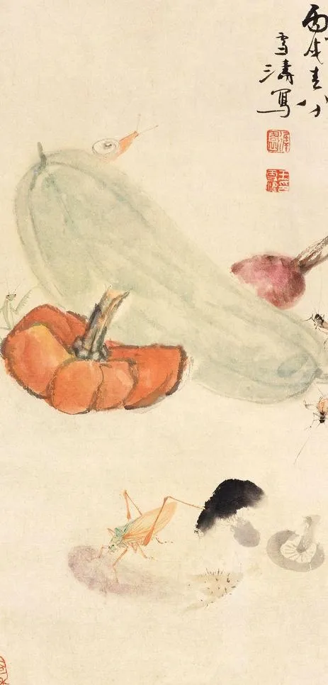蔬果草虫图图片