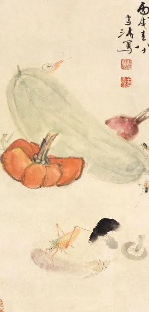 蔬果草虫图图片