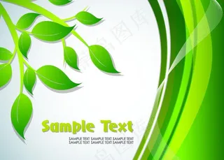 春天背景矢量素材图片