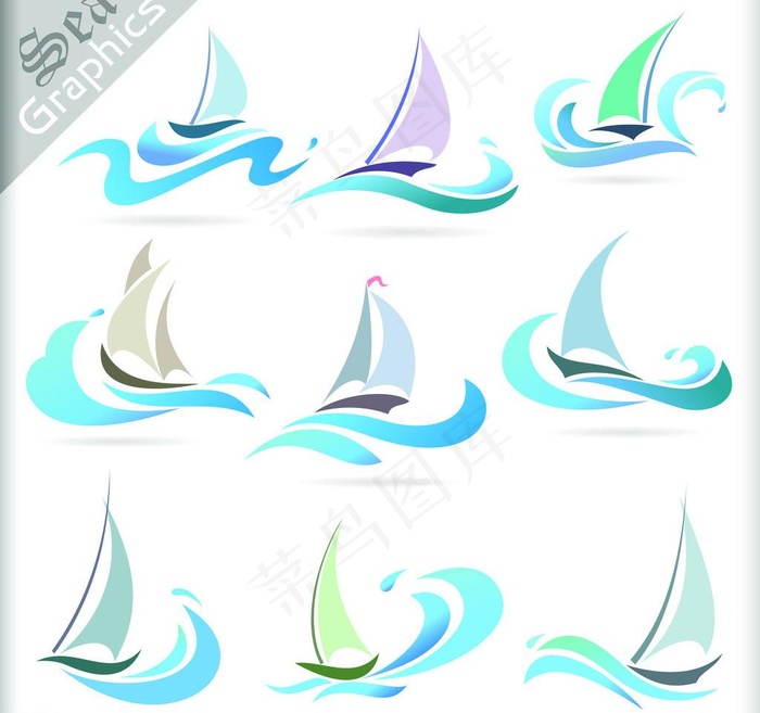 蓝色水珠水滴海浪波浪图片