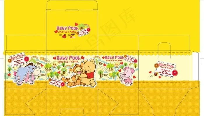 小熊维尼图片ai矢量模版下载