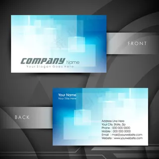 高档大气精致简洁名片设计模板