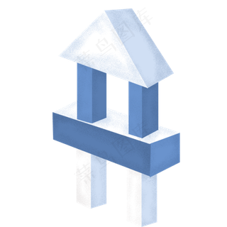 微立体方块堆屋元素设计微立体方块堆屋元素设计