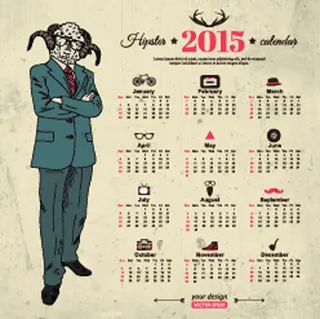 羊年日历设计