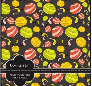 水果花纹背景图片