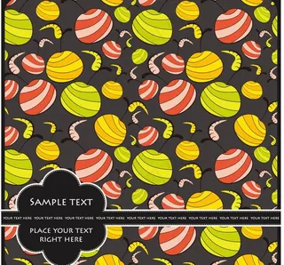 水果花纹背景图片