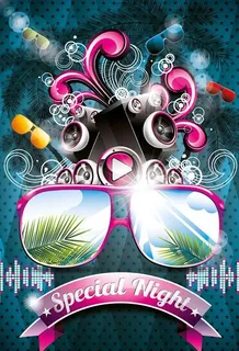 夏天主题矢量素材图片