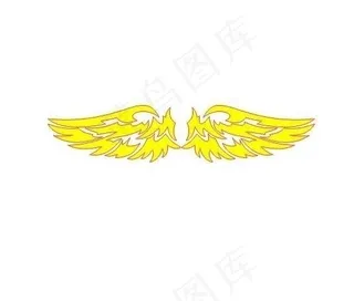 车贴 天使的翅膀图片