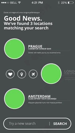 国外旅游应用UI