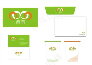 点淘 标志 logo 名片 纸杯 ...