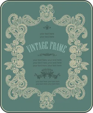 素雅花纹背景02——矢量素材