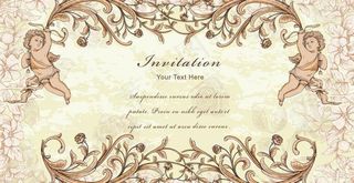 天使欧式花纹 古典花纹图片