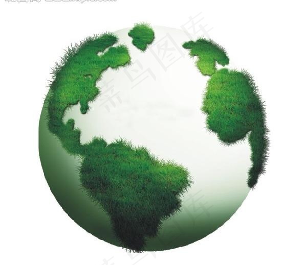 绿草地球图片cdr矢量模版下载