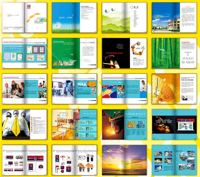 涂料推广手册设计矢量素材cdr矢量模版下载